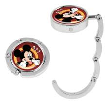 Disney 1 pièce Crochet de bureau monté Disney avec Mickey Mouse, Minnie Mouse, Donald Duck, support portable pour sac à main, accessoire de bureau créatif pour le bord du bureau