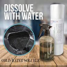 1pc 100X100cm PVA Fiber Water Soluble Embroidery Stabiliser Film Fabric Sewing Craft Supplies Use For Pesticide Packaging Etc - White - View 6