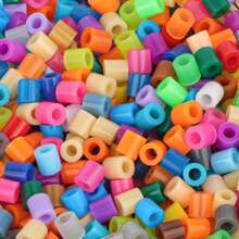 2500 piezas/5000 piezas - Balde con juego de cuentas de fusión de colores aleatorios, juego de manualidades de cuentas de fusión para arte y DIY, adecuado como regalo de Navidad y cumpleaños