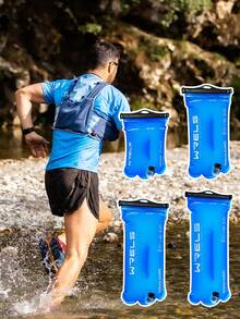 WRELS 1L/1.5L/2L/3L Large - Capacity Foldable Water Bladder - That Can Be Carried By Hand Or On The Back, For Biking, Hiking, Running And Traveling