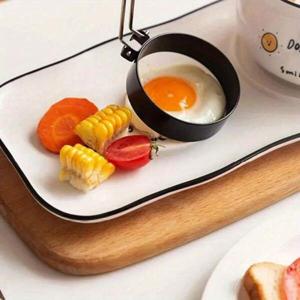 Stainless Steel Model For Frying Eggs, Round Egg Molds, Frying Egg Molds, Round Omelette Roll Molds, Non-Stick Omelette Roll Rings, Kitchen Tools