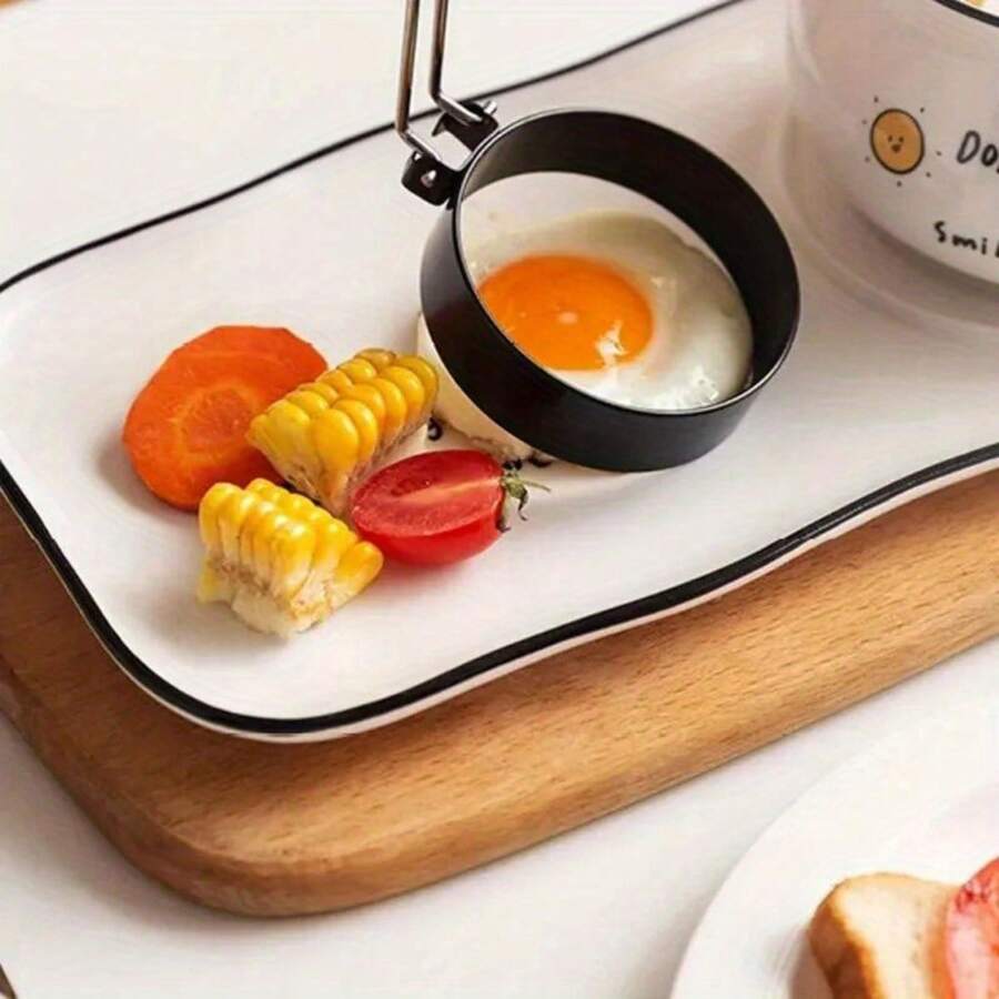 Stainless Steel Model For Frying Eggs, Round Egg Molds, Frying Egg Molds, Round Omelette Roll Molds, Non-Stick Omelette Roll Rings, Kitchen Tools