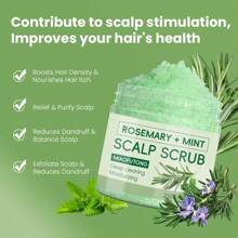 8.8 Oz Rosemary Scrub Leave-In Shampoo, Deep Conditioning Hair Products For Dry Damaged Hair, Sea Salt Serum Promotes Scalp Stimulates Growth, Improves Hair Health, Strengthens Hair Roots And Enhances Overall Hair Appearance For Gorgeous Hair.