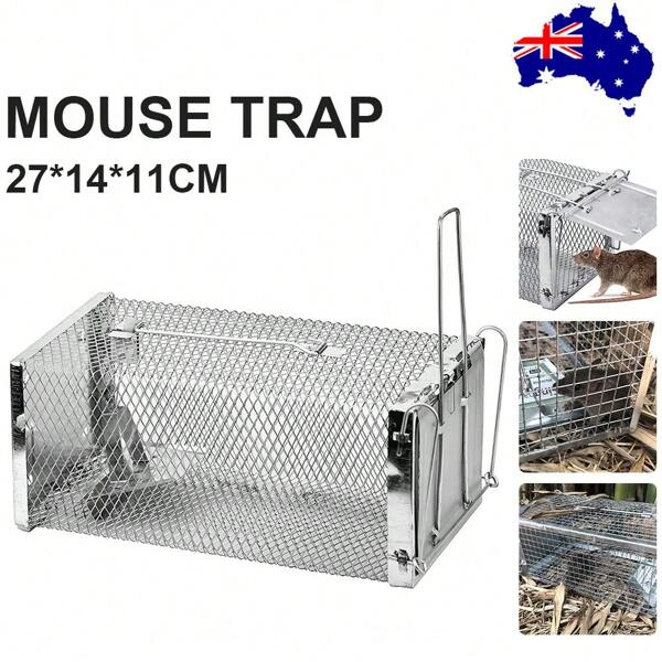 Humane Mouse Trap, Rat Cage Trap Suitable For Capturing Mice Or Hamsters Alive, Friendly Small Animal Humane Live Cage Rat 27*14*11cm
