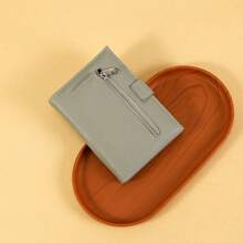 1pc Simple Fashion Women Passport Holder, Long Bifold Wallet, Slim & Stylish, With Cash Slot, Credit Card Slots, Coin Pocket, SIM Card Slot, Durable Polyester Lining, Security Zipper Compartment, Perfect Gift