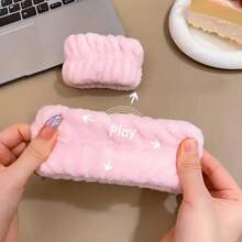 2 stuks zachte herbruikbare polsbandjes van microvezel - dames- en meisjesspa- en actieve zweetbandjes, comfortabele polsbandjes voor yoga, hardlopen en handwassen, verkrijgbaar in roze, lichtblauw en lavendel. Terug naar school