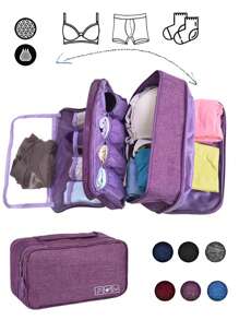 Bolsa organizadora de viagem compacta e leve - Bolsa com zíper segura para embalagem versátil e organização eficiente. Organizador de roupas para quarto, armário, organização e armazenamento.