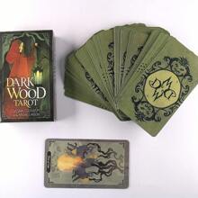 1 pieza - Un juego completo de cartas de tarot de madera oscura de Abigail Larson y Sasha Graham, 78 cartas, edición estándar