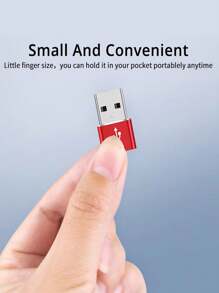 1pc USB To Type-C Adapter, Suitable For Charging & Data Transfer Between Phones, Computers, Cameras With USB To Type-C Interface