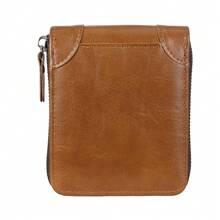 1pc Retro Zipper Men's Wallet, Minimalist Business Large Capacity Men's Credit Card Holder, Suitable For Men, Young Professionals And Office Workers, Great For Business Trip, Outing And Travel Wallet Mini Wallet Purse Wallet Card Wallet