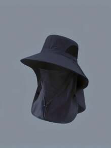 1pc Breathable Face Mask Sun Hat, Suitable For Outdoor, Sports, Hiking In Spring & Summer