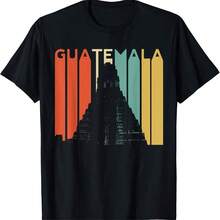 Guatemala Chapin Alan Tikal Maya Retro Guate Quetzal Arte T-Shirt_T-Shirt For Women, 220g Heavyweight Cotton Be Yourself Tee With Motivational Quote, Loose Fit Crew Neck Short Sleeve Top Designed For Curvy, Full-Figure, Or Oversized Style Lovers, Comfortable And Flattering Everyday Shirt For Women Of All Shapes, Breathable Fabric With Beautiful Butterfly And Star Print, Aesthetic Empowerment Tee For Confidence And Positivity, Great For Spring Summer Wear, Lounge, Travel, Or Casual Work Days, Fashionable Top For Big Girls, Body-Positive Message, Ideal Gift For Sister, Wife, Or Friend Who Loves Comfy Looks - 黑色 - 查看 1