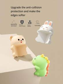 2pcs Soft Rubber Edge Guard Corner Protectors, Cartoon Design Corner Bumper Strips For Table, Window, Child