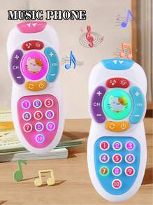 Baby Remote Control Toy Baby Early Education Mobile Phone With Soft Lighting And Gentle Lullabies - Soothing And Educational