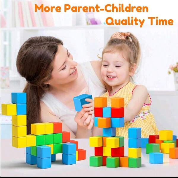 Blocs magnétiques, blocs de construction magnétiques pour tout-petits 3+, jouets Montessori, cubes magnétiques, jouets magnétiques éducatifs STIM pour enfants de 3 à 5 ans, garçons et filles, compatibles avec les jouets éducatifs Montessori STIM du monde de mes aimants. Jouets de construction éducatifs pour les fêtes des enfants. Créez une communauté interactive éducative et des jouets de famille de manière sensible.
