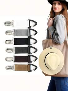 Essential Hat Clip For Travel - Easy To Hang On The Bag, Firmly Fix The Hat, Ultra-Light And Portable, Can Be Attached To Handbags, Backpacks, Belts, Suitcases, Suitable For Sun Hats And Towels, Essential Accessories For Summer Travel