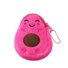 Cartoon Coin Purse, Cute Plush Backpack Pendant, Avocado Small Funny Girl Coin Pouch