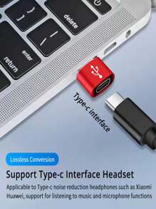 1pc USB To Type-C Adapter, Suitable For Charging & Data Transfer Between Phones, Computers, Cameras With USB To Type-C Interface
