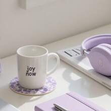 This Ceramic Mug Features An INS-Style Design With A Creamy Texture And English Sentences On It. It Can Be Used To Hold Milk, Coffee, Tea, And Other Beverages. It Is Particularly Suitable For Multiple Scenarios Like At Home And In The Office, And Can Be Used Both In Summer And Winter. Back To School