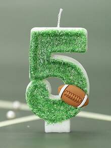 1件足球装饰0-9蛋糕蜡烛生日蜡烛闪光系列生日蛋糕蜡烛烘焙蜡烛氛围装饰适用于生日派对迎宾派对单身派对毕业典礼周年纪念日母亲节父亲节复活节婚礼派对足球派对等现场蛋糕装饰 - 彩色 - 查看 13