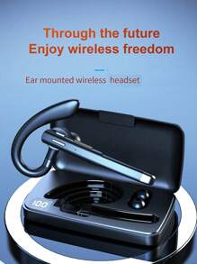 ENC Noise-Proof Wireless Headphones With Dual Microphones - Hands-Free Earbuds For Computer, Mobile, Truck Drivers, And Home Offices - Long-Lasting Lithium-Polymer Battery, Type-C Jack, And Wireless Charging Case Included