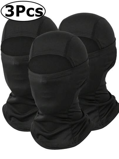 3 pièces Masque de ski, masque de visage pour hommes et femmes - ski, snowboard, moto, protection UV et protection contre le vent