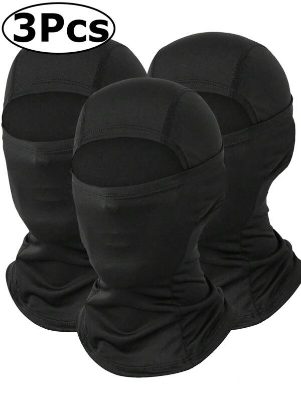 3pcs Ski Mask, Face Mask For Men And Women – Skiing, Snowboarding, Motorcycle, UV Protection & Wind Protection Riding Mask