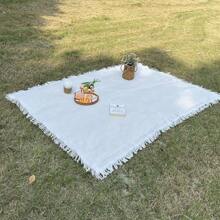 White Camping Blanket, Waterproof Picnic Mat, Sofa Cover, Multi-Functional