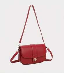 MARCA UNIBELLA Bolso de mano de mujer con diseño minimalista, nicho pequeño, versátil, bonito, y elegante OD2406 - Fiery Red - Ver 1