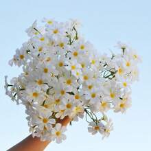 3/5Pcs Artificial Chamomile Yellow Daisy Flowers Small Daisy Bouquet, For Wedding Arrangement, Vase Centerpiece, DIY Home Party For Home Room Decoration Aesthetics
