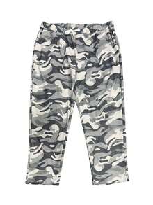 大码女式印花抽绳哈伦裤