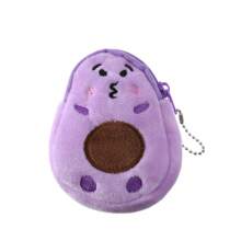 Cartoon Coin Purse, Cute Plush Backpack Pendant, Avocado Small Funny Girl Coin Pouch