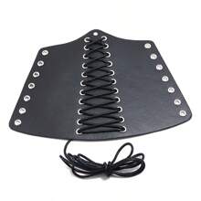 1pc Medieval Knight Style PU Leather Punk Rivet Arm Sleeve Bracers, Cosplay Accessories For Men