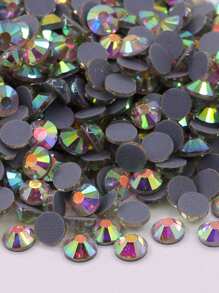 SS6 2mm Multi Color Glass Hotfix Rhinestones 1440pcs Round Shape Crystal Strass Flat Back Hotfix Rhinestone For Clothes Garment Decoration