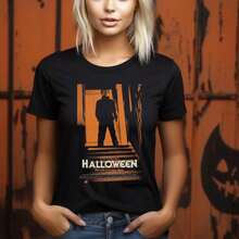 Halloween 1978  Shirt  Vintage Halloween Movie Poster Shirt  John Carpenter T-Shirt  Retro  Classic T-Shirt - Black - View 1
