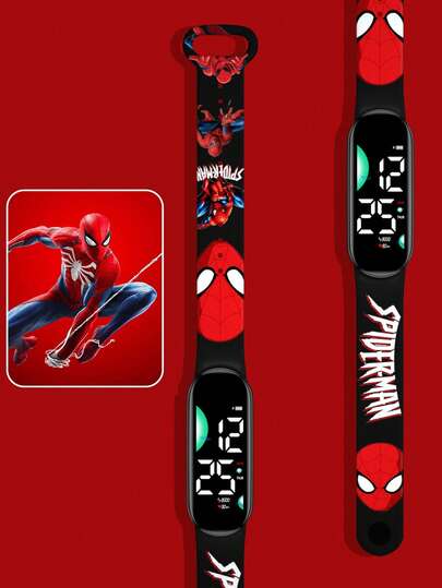 Disney 1pc Disney Stitch LED Digital Cartoon Wristwatch, Waterproof Electronic Watch Suitable For Daily Wear And Gift, Unisex