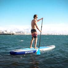 Inflatable Stand Up Paddle Board, 10'6x33 "X 6" Paddle Board With Backpack, Pump, Non Slip Mat, Phone Case Ultra-Light Paddle Boards For Adults - Blue Wahite Manta - View 6