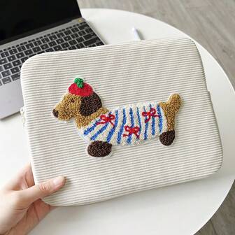 VALUEWIN Funda para portátil de 9.7-11 13-14 15-16 pulgadas con diseño de perros salchicha lindos, estuche protector para computadora, funda para portátil, maletín, funda para tableta, funda de viaje para volver a la escuela, bolsa para útiles escolares, bolsa para portátil para mujeres, funda para MacBook