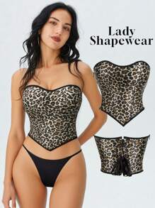 Europäische und amerikanische sexy Formwäsche mit Leopardenmuster für eine sexy Körperformung und Bauchstraffung