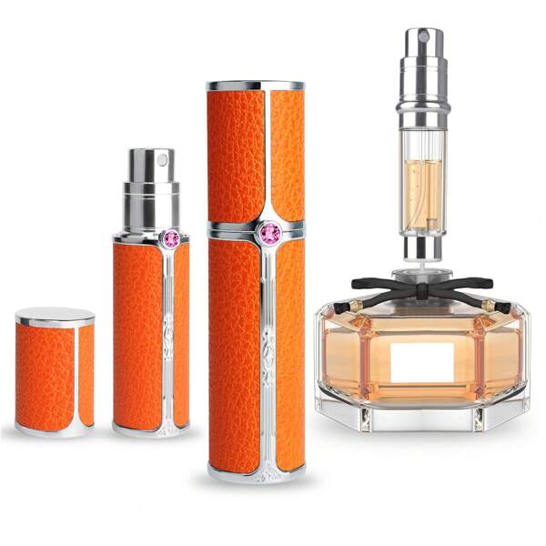 1pc Luxurious And Elegant Travel Portable Refillable Perfume Atomizer Spray Bottle, With Bottom Filling Design, Sunscreen Spray, Nanoscale Sprinkler, Great Companion For Travel And Business.