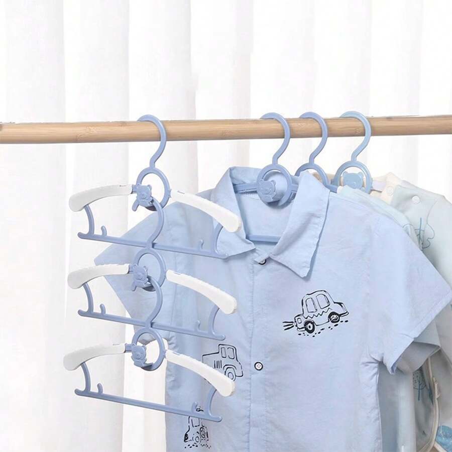 Kids/Baby Clothes Hangers, Cute Small Children Clothing Rack, New Born Clothes Hanger, Non-Slip Baby Clothing Holder - Multicolor - View 1