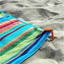 4pcs Beach Towel Clips, Plastic Clamps For Beach And Camping, Multi-Functional Towel And Picnic Mat Holder, Outdoor Accessories With Strong Grip And Anti-Wind
