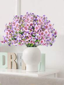 2PCS/4PCS/8PCS 13.78Inch Simulation Flower Butterfly Orchid Outdoor Fake Flower Decoration Anti UV Non Fading Human Hanging Plant Morning Glory Garden Porch Balcony Decoration