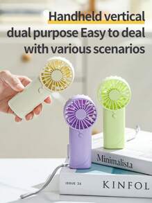 RAF 1pc Handheld Portable Fan Battery Powered Portable Fan Suitable For Office Dormitory Portable Fan Silent Portable Fan