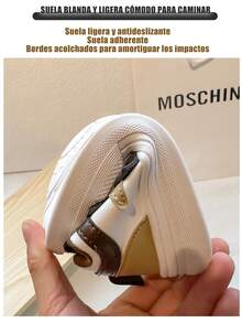 2025 primavera y otoño nuevos niños medianos y grandes ligero transpirable cabeza redonda con cordones de moda versátil zapatos deportivos, niños y niñas zapatos de tabla, antideslizante resistente al desgaste amortiguación zapatos casuales de los niños, fácil de poner y quitar de diseño - Negro - Ver 8