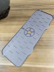 1pc Thick Silicone Faucet Drain Mat, Casual Home Decor - Multicolor - View 12