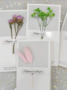 5 Stücke Blumenstrauß Dankeskarten, handgeschriebene Karten für Muttertag, Vatertag, Hochzeiten, Jahrestage, Abschlüsse, Geburtstage und andere Anlässe, Schulmaterial, Schulanfang