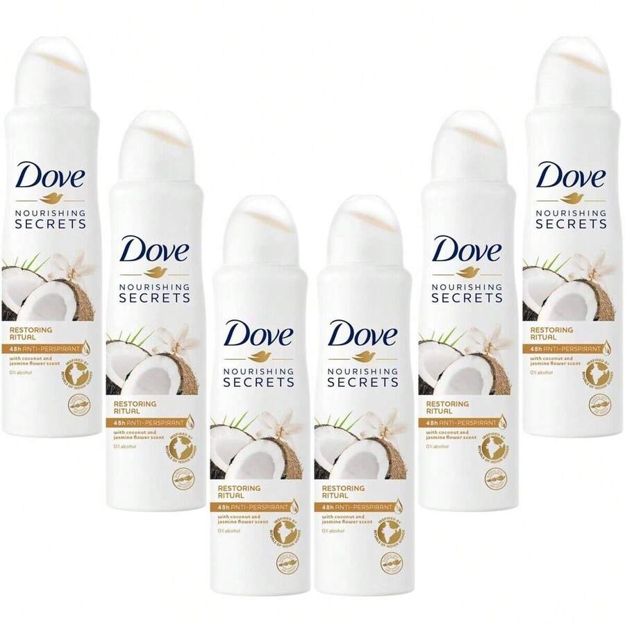 6 Pack Dove Deodorant Spray 150 Ml 5 Fl Oz Coconut - Coconut - 查看 1