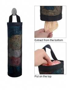 1 pièce Distributeur mural de sacs en plastique organisateur pour la maison, la cuisine, les fêtes d'été à la plage, la nourriture, le camping, l'organisation, la décoration de chambre, les accessoires de cuisine