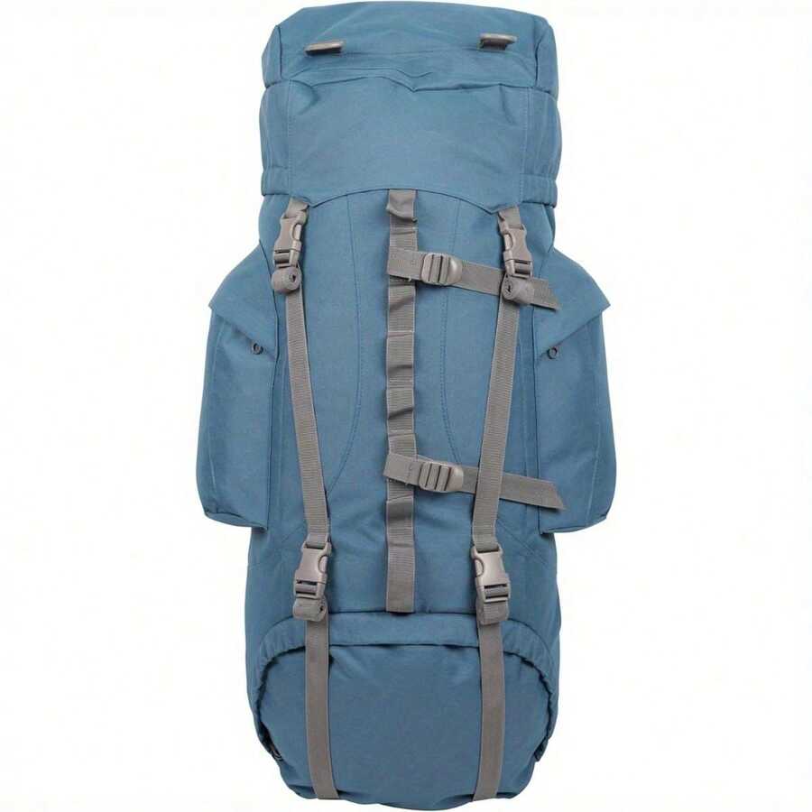 Tor 65L Spacious Rucksack - Ladderlock Back Travel Backpack - Dark Blue - View 1
